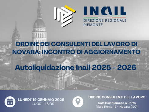 Autoliquidazione Inail 2025 - 2026
